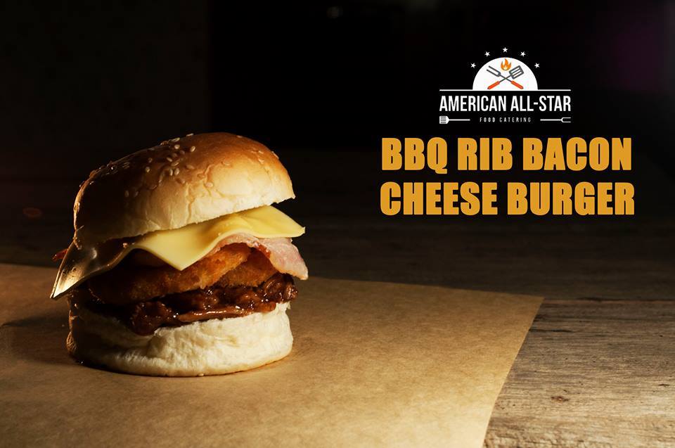 AAS BBQ Rib Bacon Cheeseburger